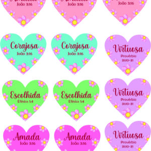 aplique termocolante Virtuosa- cartela com 12 unid