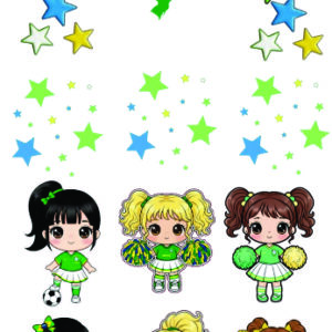 Aplique termocolante Brasil Mascotes mod 1