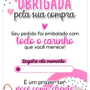 Tag Agradecimento Candy c/ 50 unid