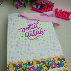 Sacola de papel Volta às aulas - Unidade