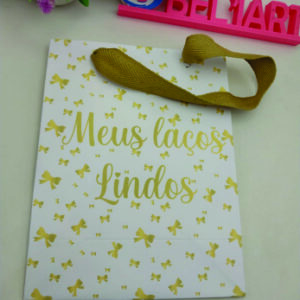 Sacola de papel Dourada - Unidade